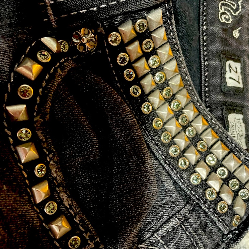 Miss Me Size 27 black skinny jeans